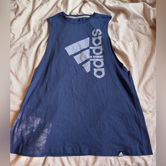 adidas sleeveless workout tank - Picture 1 of 3